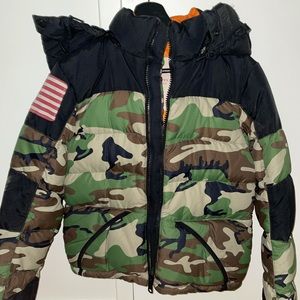 Denim & Supply Ralph Lauren Army Fatigue Puffer